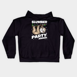 Slumber Party- Sloth Party Animal Kids Hoodie